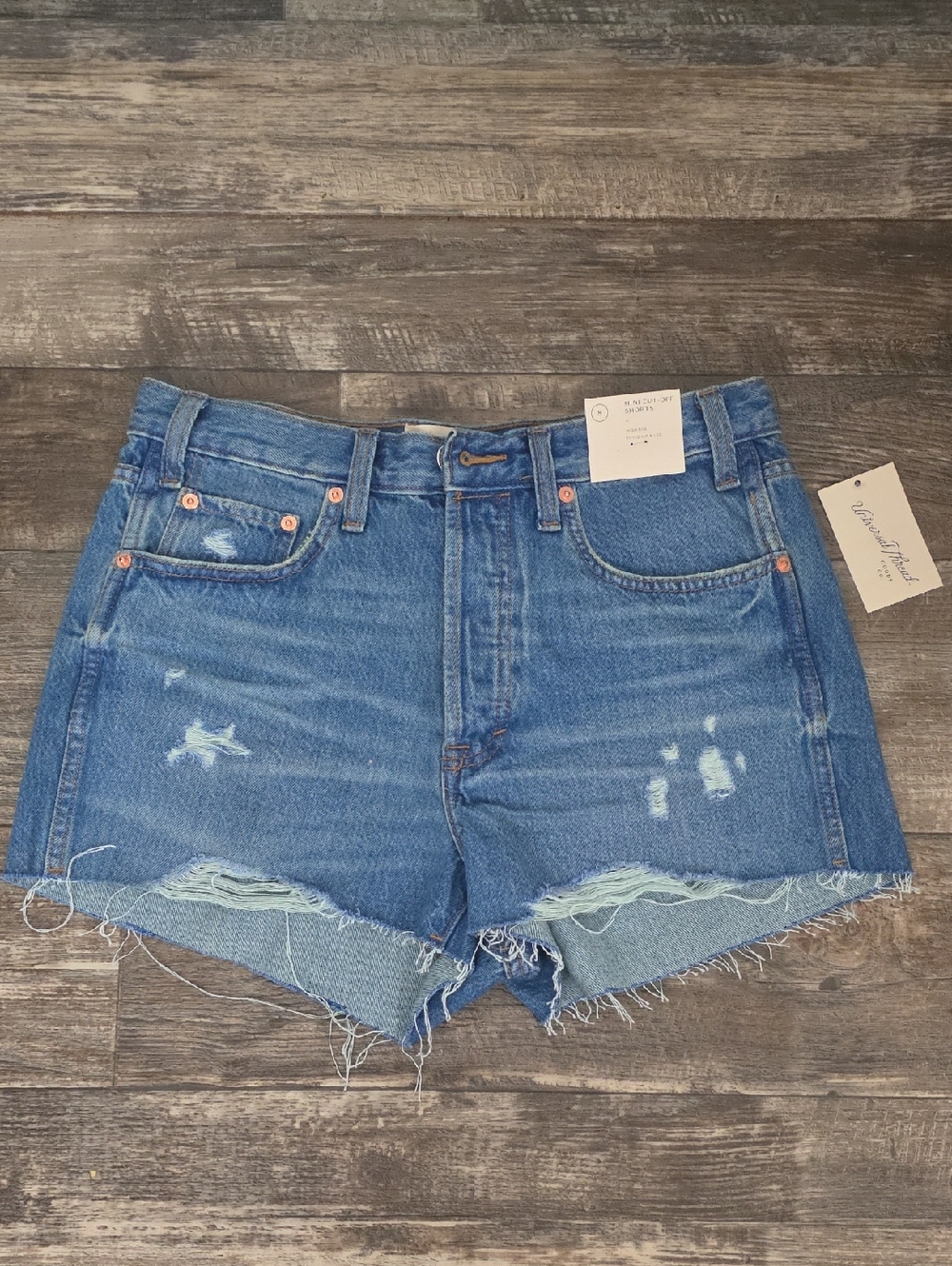Universal Thread Distressed Blue Denim Cutoff Shorts